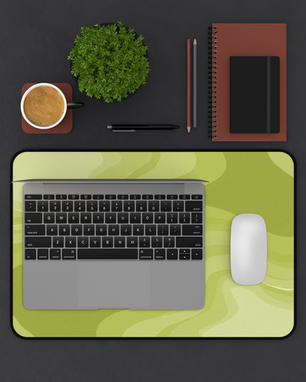 Lemon Wavey 12" x 18" Desk Mat