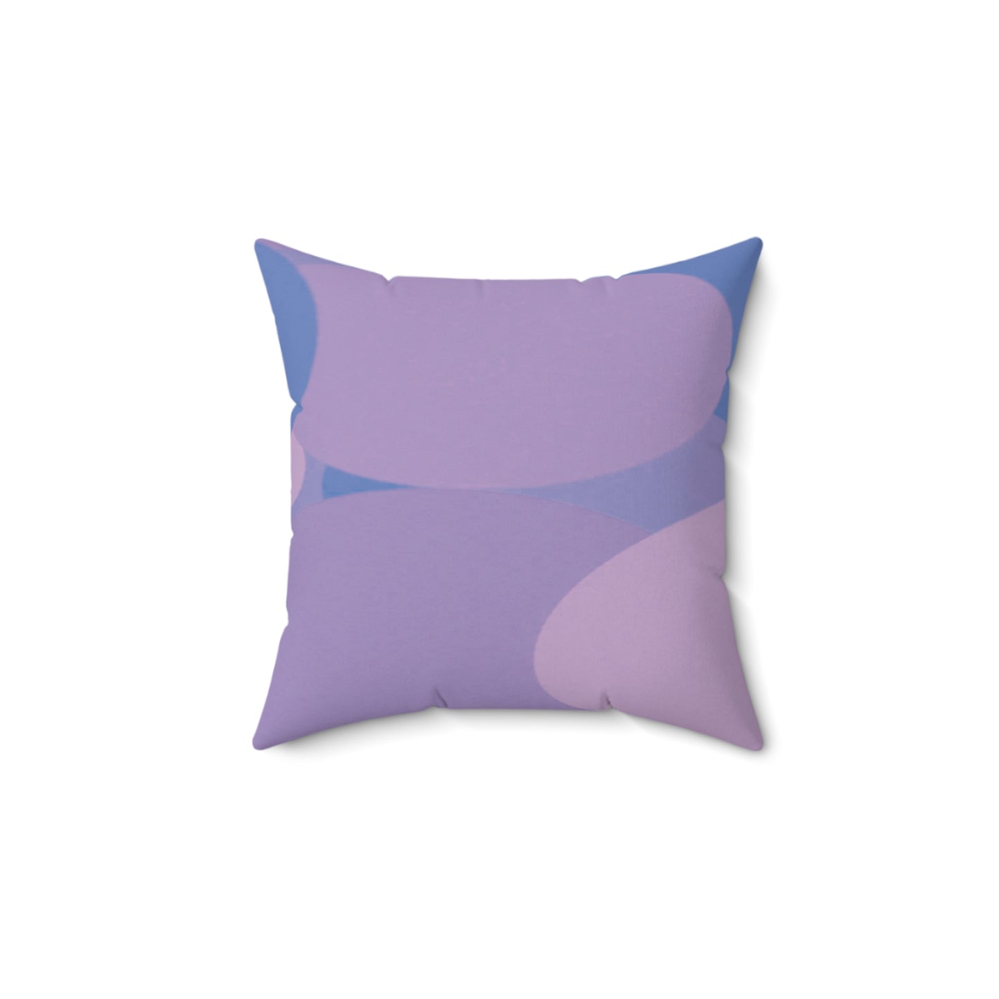 Pastel Purple Family Patches 14" x 14" Faux Suede Square Pillow
