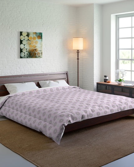 Pink Mornings Star-crossed Bodies Comforter, 104" × 88"