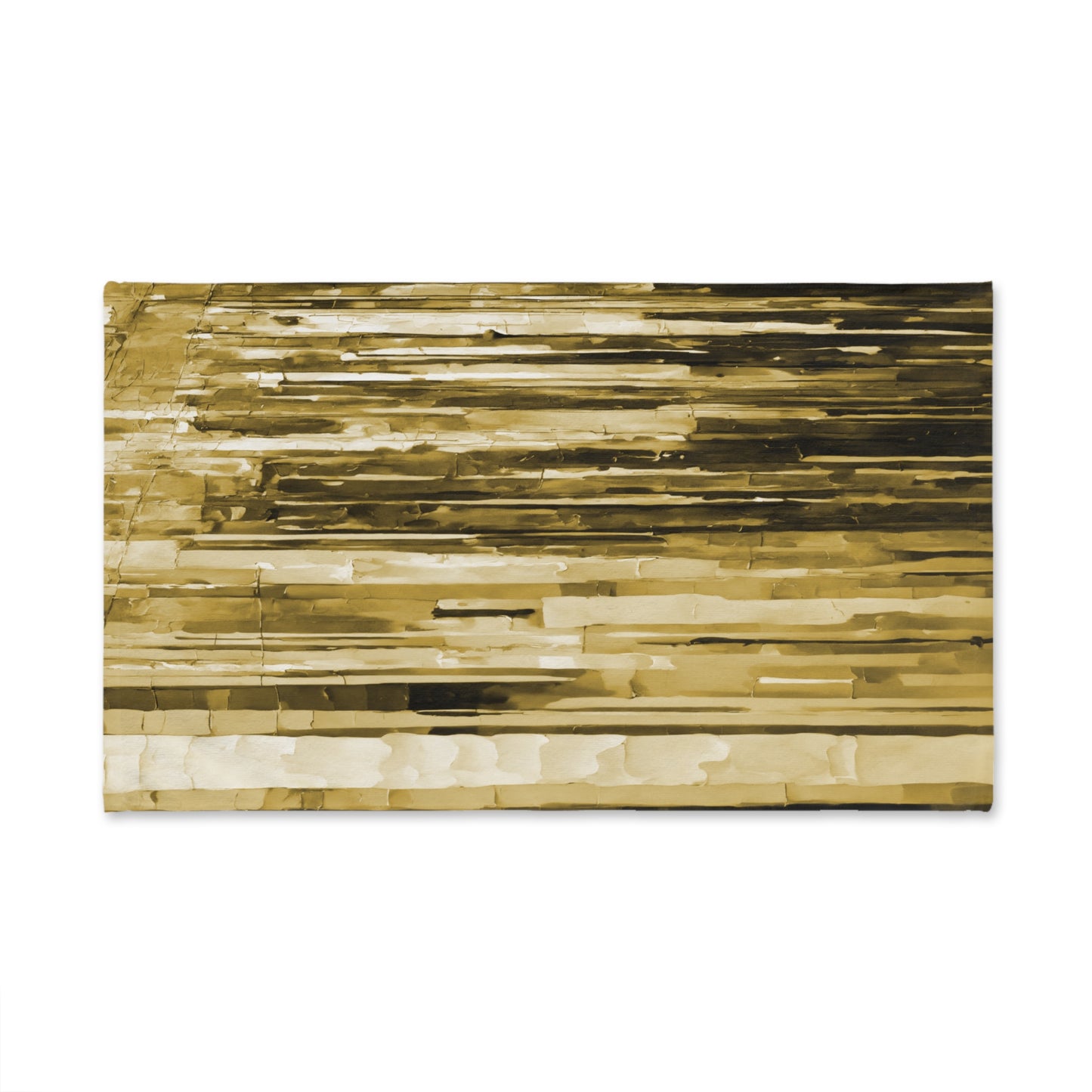 Striped Light Brown Hand Towel, 16" x 28"