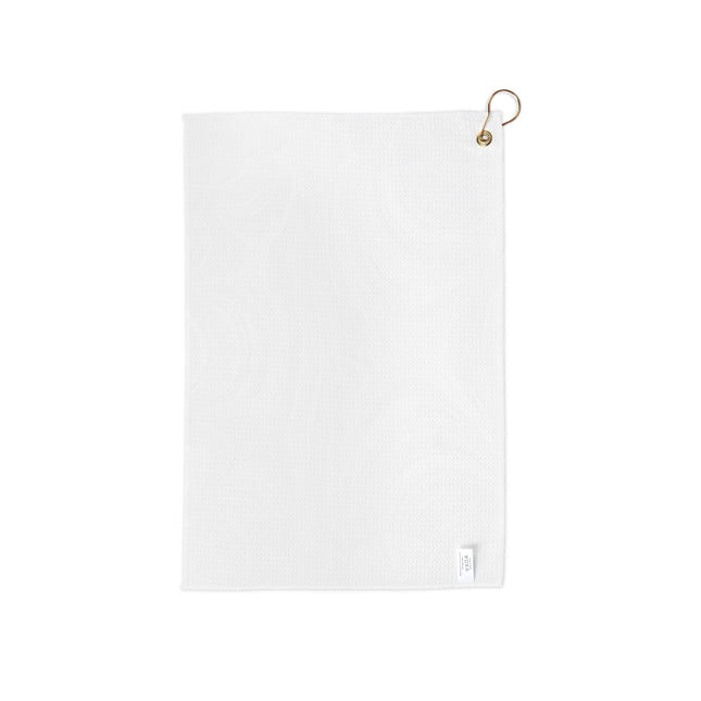 Uzi Spiral Light Brown Golf Towel, 16" x 24"