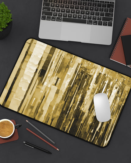 Striped Light Brown 12" x 18" Desk Mat