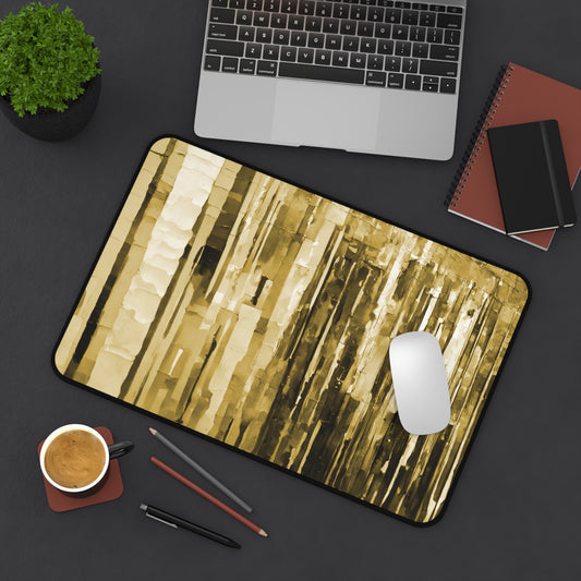 Striped Light Brown 12" x 18" Desk Mat