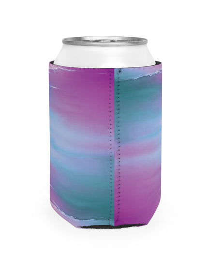 Dark Blue Green Sea Purple Fog 12 oz Can Cooler Sleeve