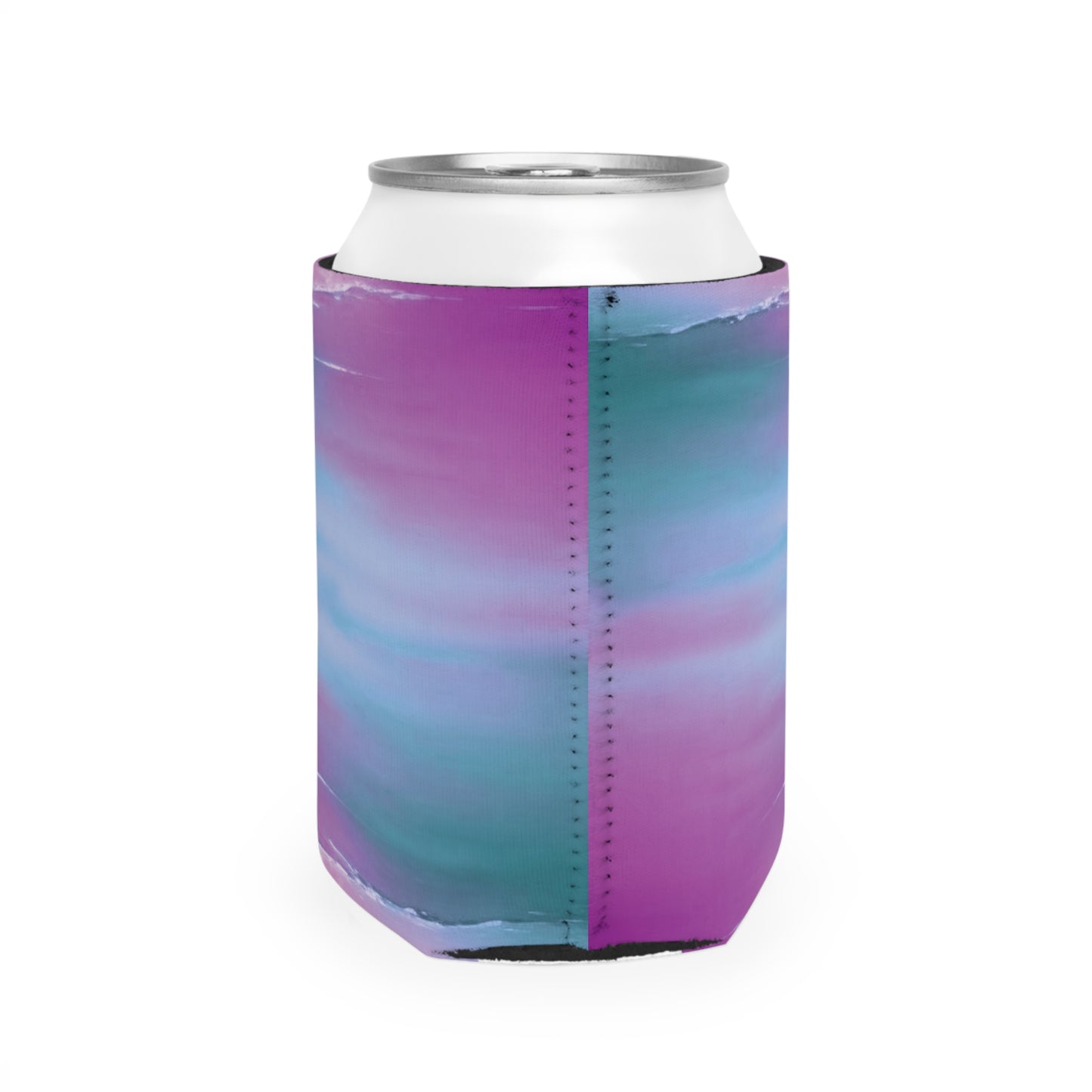 Dark Blue Green Sea Purple Fog 12 oz Can Cooler Sleeve
