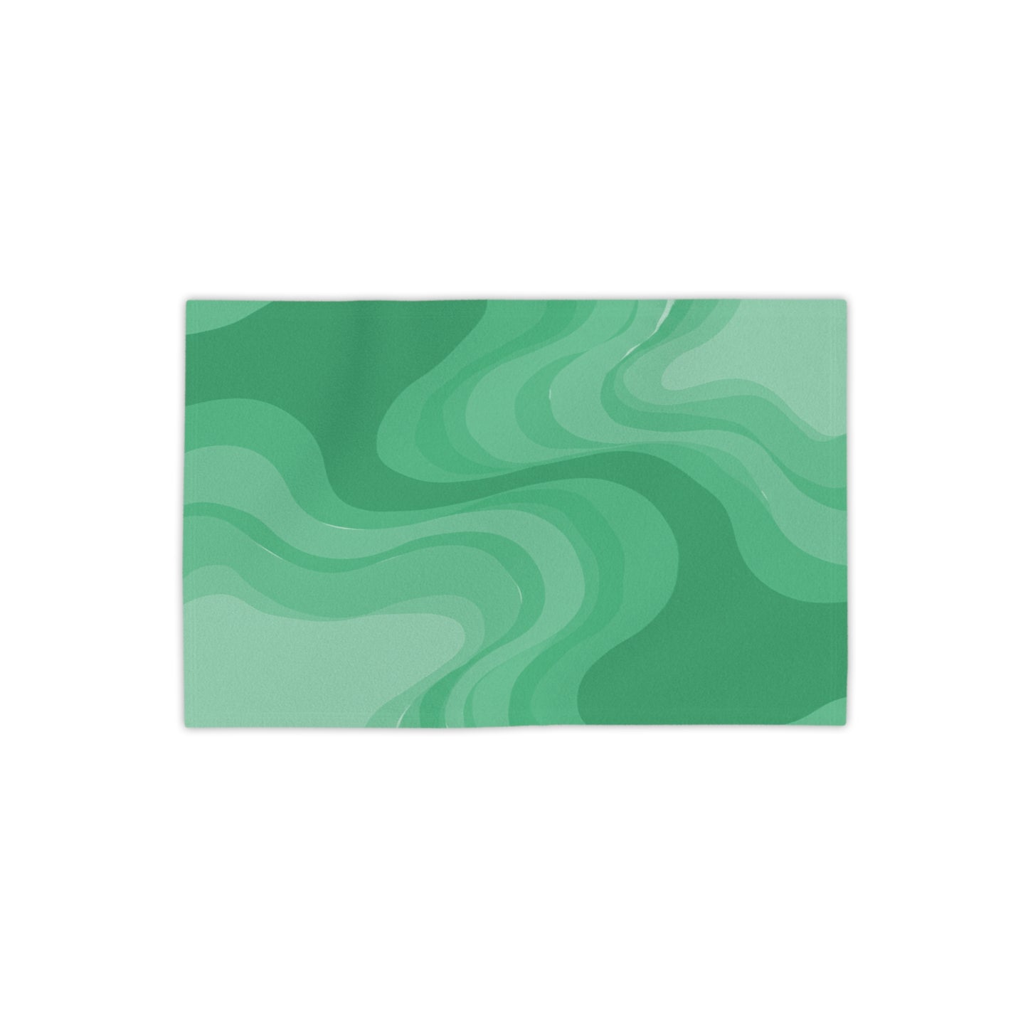 Mint Green Wavey Beach Towel, 18" x 27"