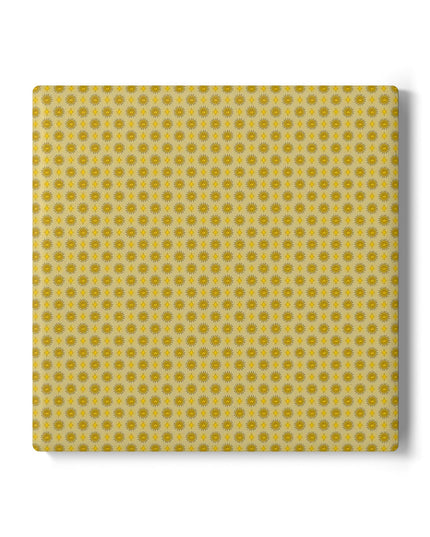 Lemongrass Star-crossed Bodies Square Ceramic Coaster, 4" x 4"