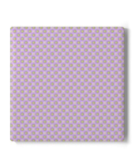 Magenta Star-crossed Bodies Square Ceramic Coaster, 4" x 4"