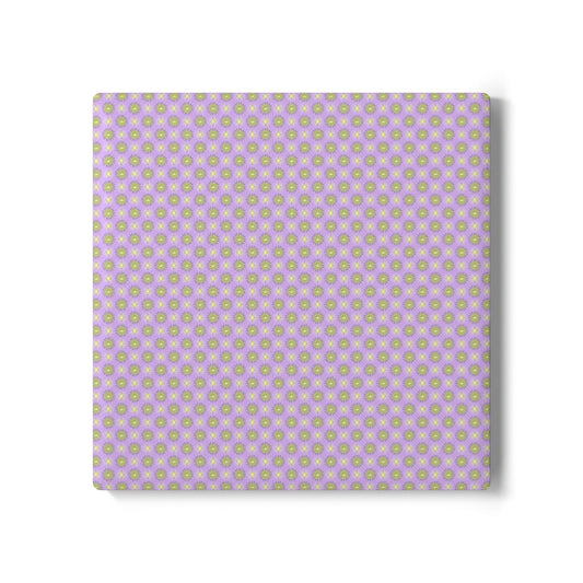 Magenta Star-crossed Bodies Square Ceramic Coaster, 4" x 4"