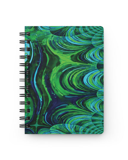 Uzi Spiral Blue Green Bound Journal, 5" x 7" 150 pages