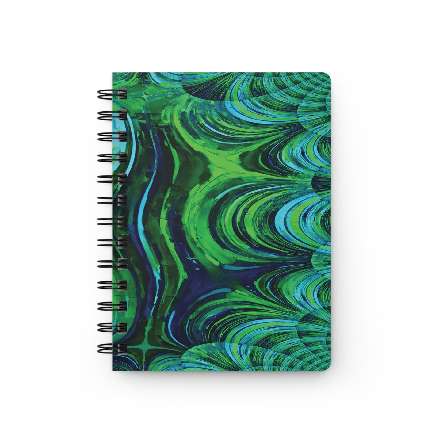 Uzi Spiral Blue Green Bound Journal, 5" x 7" 150 pages