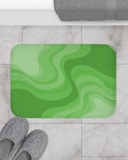 Greenie Meanie Wavey 24" x 17" Bath Mat