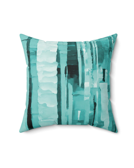 Striped Tif 16" x 16" Faux Suede Square Pillow