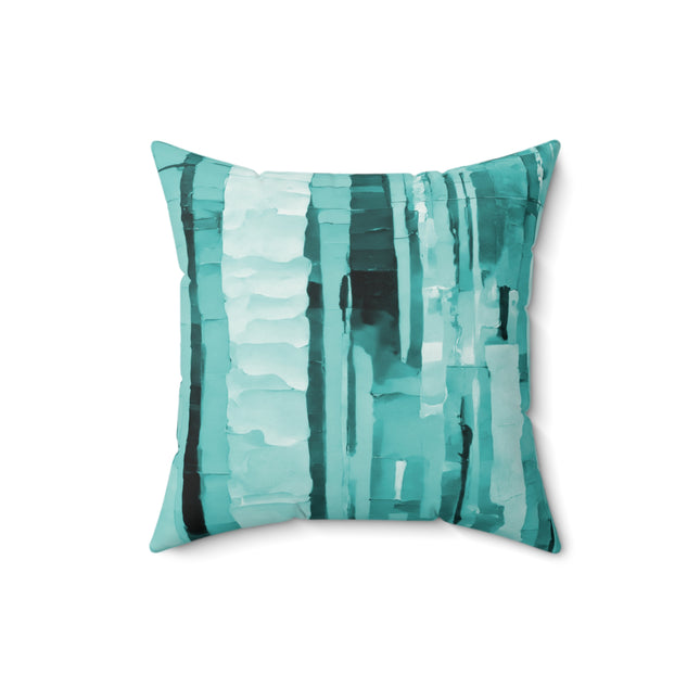 Striped Tif 16" x 16" Faux Suede Square Pillow