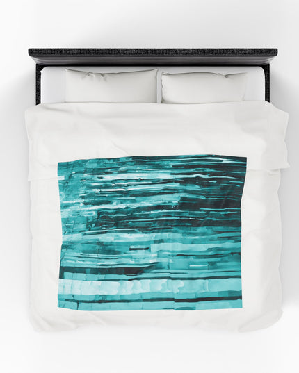 Striped Tif Velveteen Plush Blanket, 50" x 60"