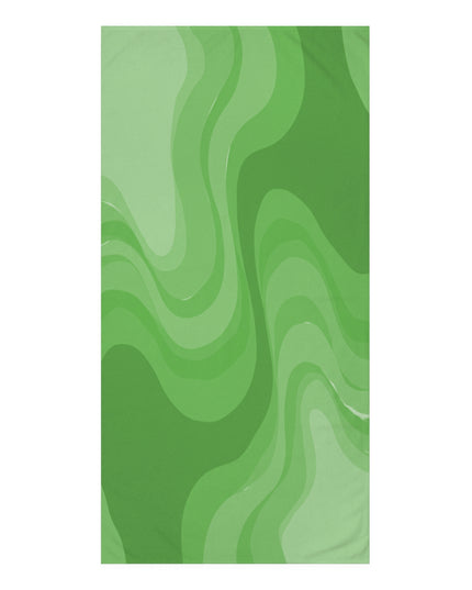 Greenie Meanie Wavey 30" x 60" Mink-Cotton Towel (50% polyester, 50% cotton)