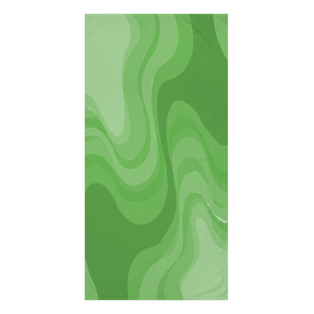 Greenie Meanie Wavey 30" x 60" Mink-Cotton Towel (50% polyester, 50% cotton)