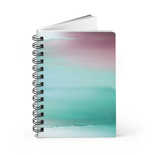 Green Sea Lavender Fog Spiral Bound Journal, 5" x 7" 150 pages