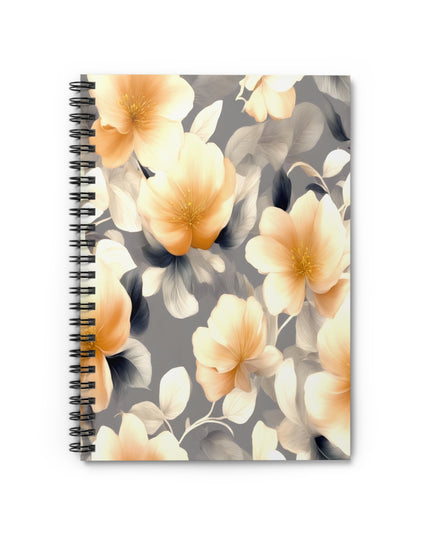 Soft Blossom Floral Bunch Spiral Notebook - Ruled Line, 6" x 8", 118 pages