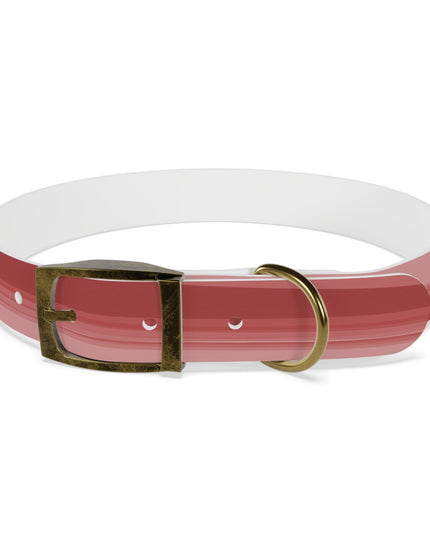 Power Red Wavey Large Dog Collar