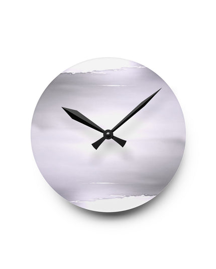 Sephia Sea Dark Fog Acrylic Round Wall Clock, 8" x 8"