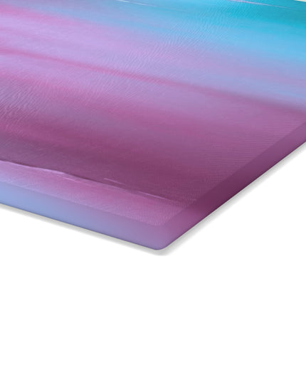 Wine Sea Blue Fog Glass Cutting Board, 11" x 15"