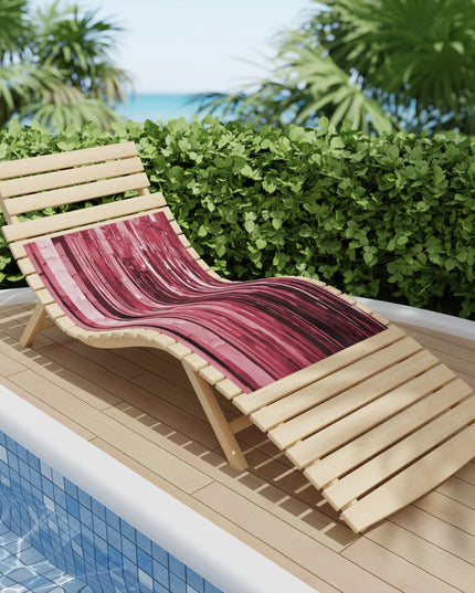 Striped Ruby Beach Towel, 24" x 44"