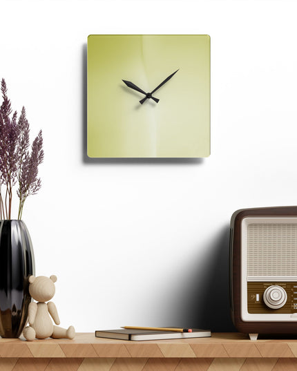 Lemon Fade Acrylic Wall Clock, Round or Square, 10.75" x 10.75"
