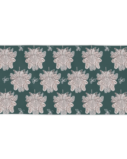 Soft White Floral Butterflies Beach Towel, 30" x 60"