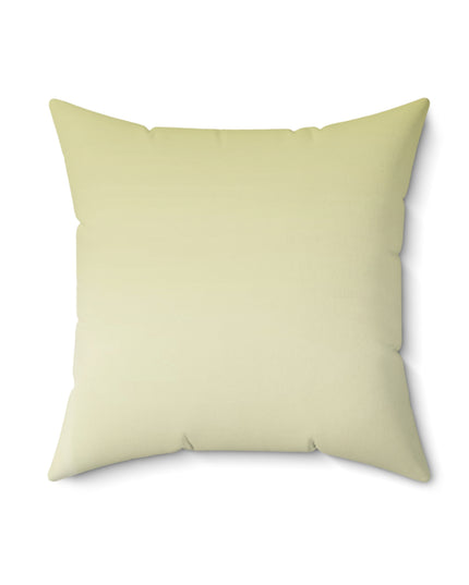 Lemon Fade 18" x 18" Faux Suede Square Pillow