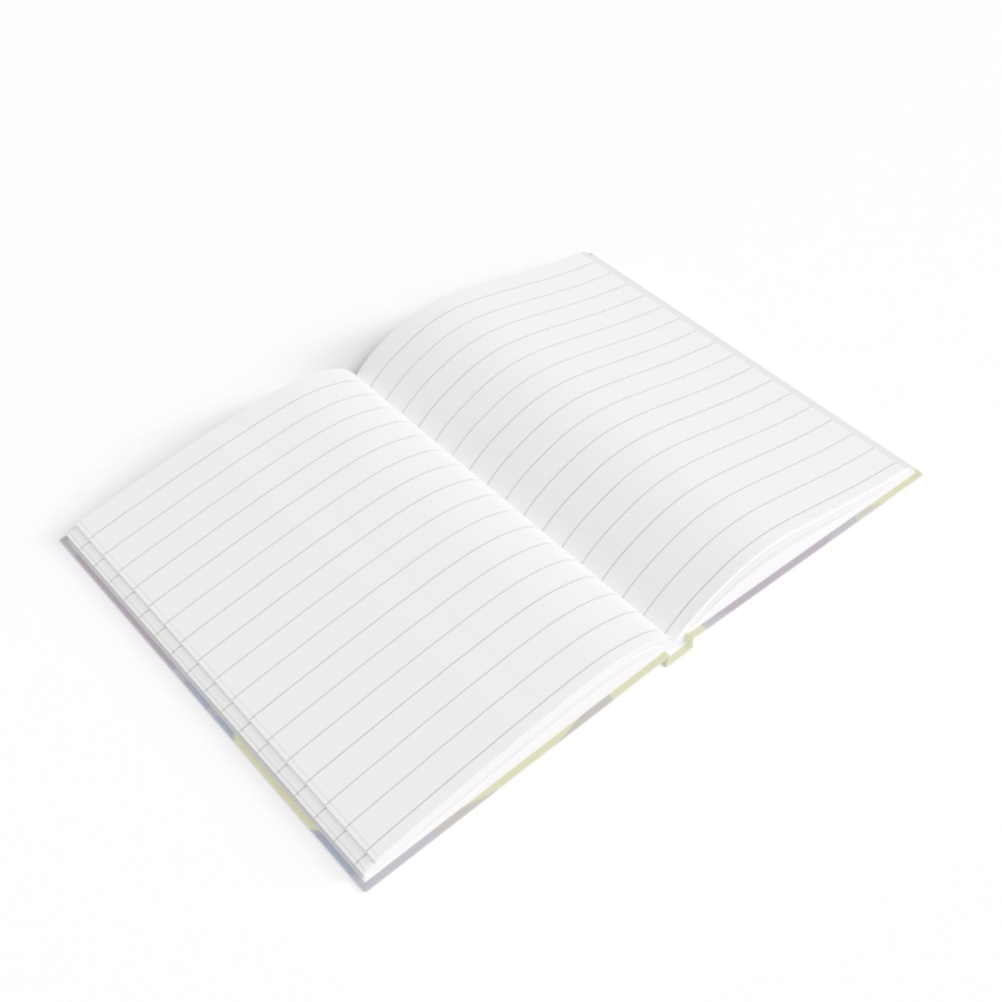 Pastel Soft Blue and Soft White Patches 5" x 7" Journal - 128 Ruled Line pages