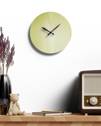 Lemon Fade Acrylic Wall Clock, Round or Square, 10.75" x 10.75"