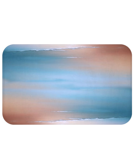 Blue Sea Peach Fog 34" x 21" Bath Mat