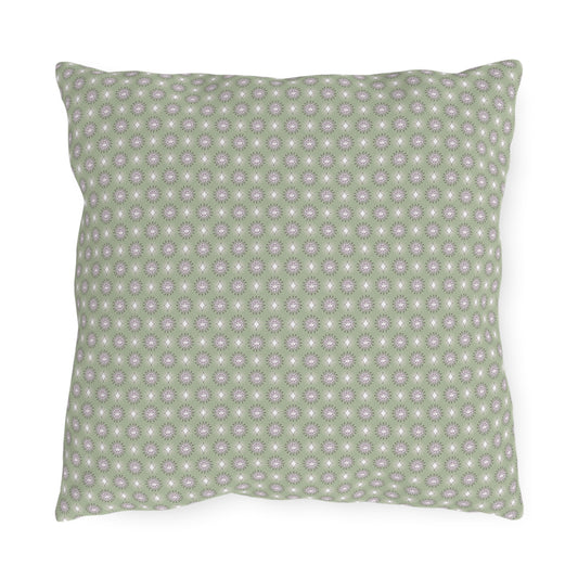 Olive Star-crossed Bodies 16" x 16" Outdoor Pillow
