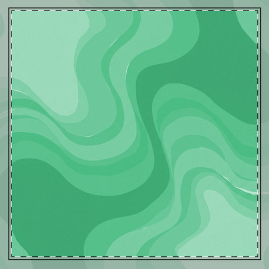 Mint Green Wavey 22" x 22" Cotton Twill Napkin