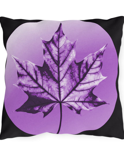 Purple Maple Leaf 16" x 16" Outdoor Pillow