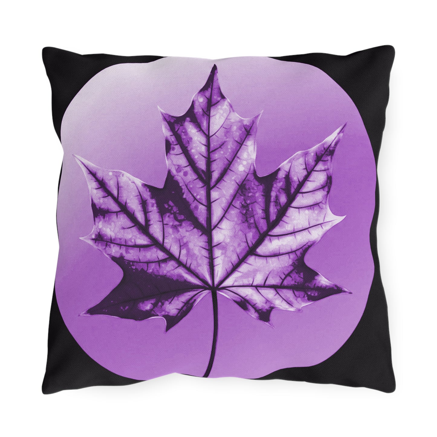 Purple Maple Leaf 16" x 16" Outdoor Pillow