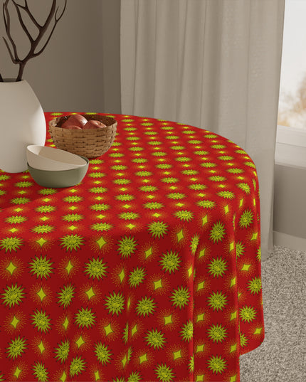 Late Evening Star-crossed Bodies Tablecloth, 55" x 55"