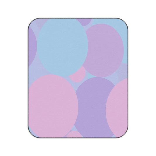 Pastel Purple and Mauve Patches 61" × 51" Picnic Blanket