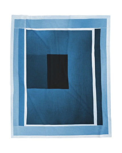 Blue Shadow Velveteen Plush Blanket, 50" x 60"