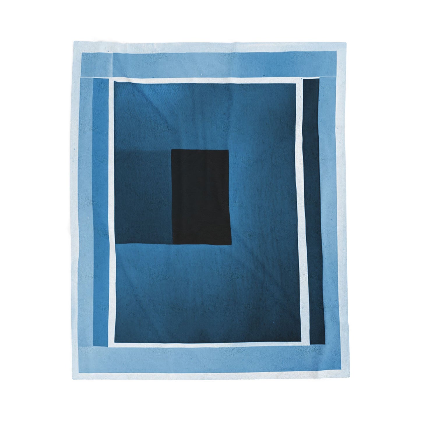 Blue Shadow Velveteen Plush Blanket, 50" x 60"
