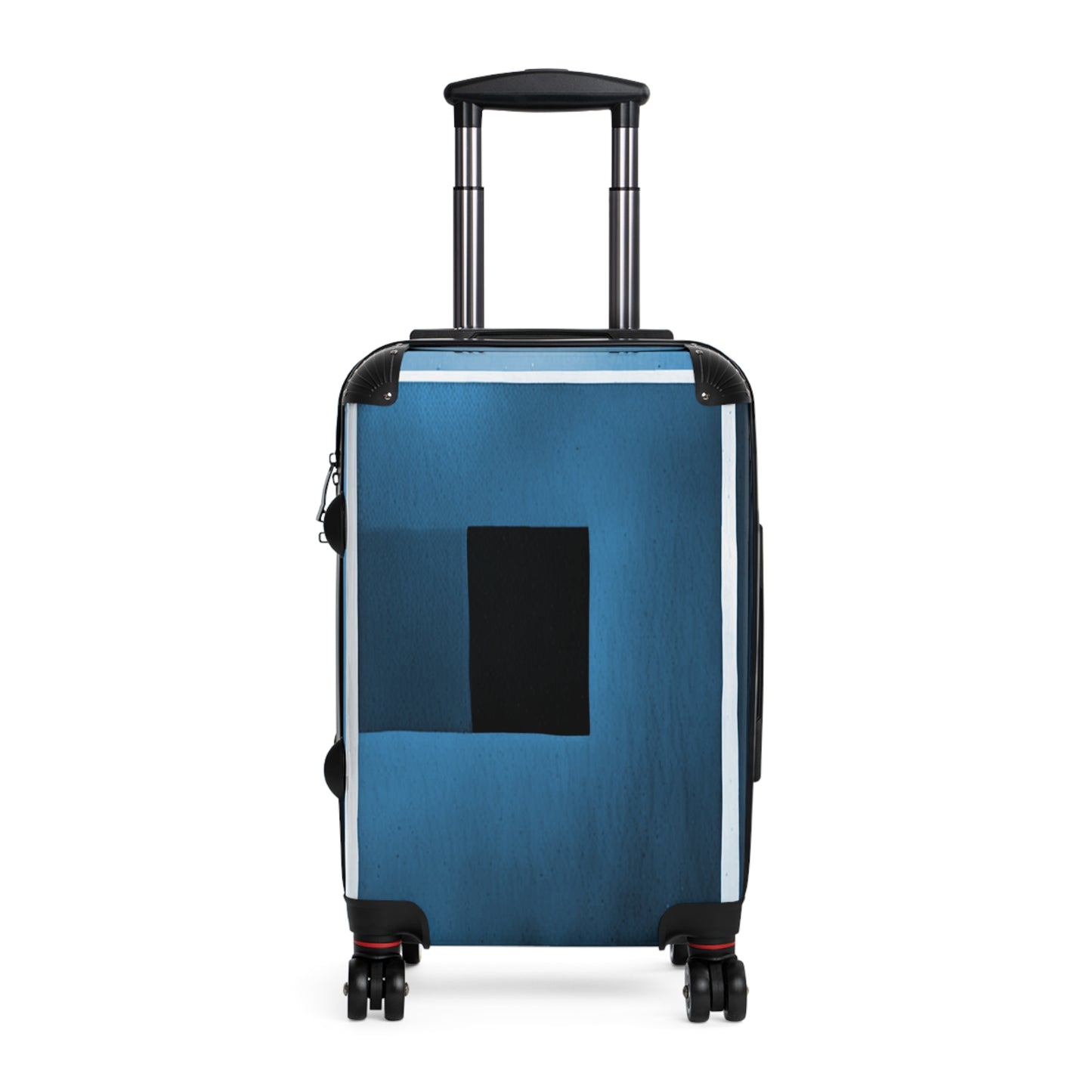 Blue Shadow Small Suitcase with built in lock, 4 double-wheels, telescopic handle, and ABS back hard-shell