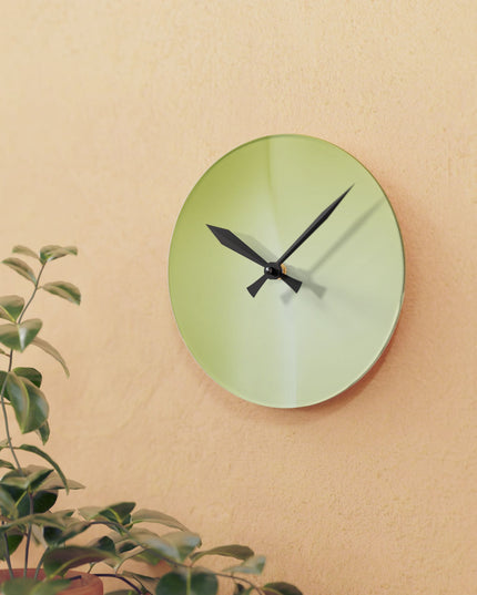Lemon Fade Acrylic Round Wall Clock, 8" x 8"