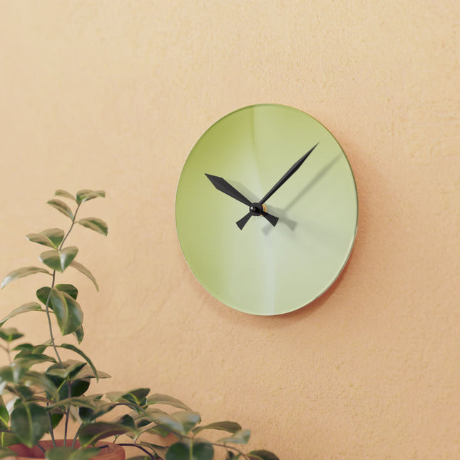 Lemon Fade Acrylic Round Wall Clock, 8" x 8"