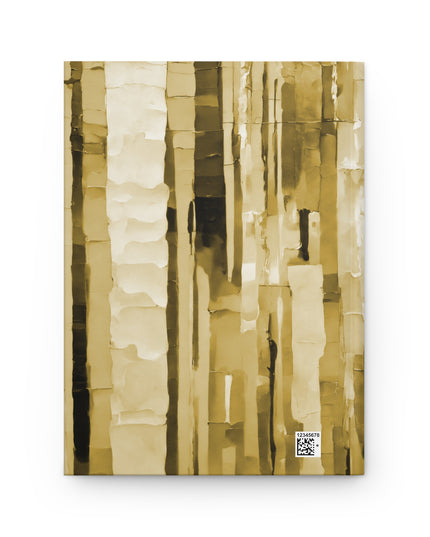 Striped Light Brown 5.75" x 8" Hardcover Journal Matte with 150 lined pages