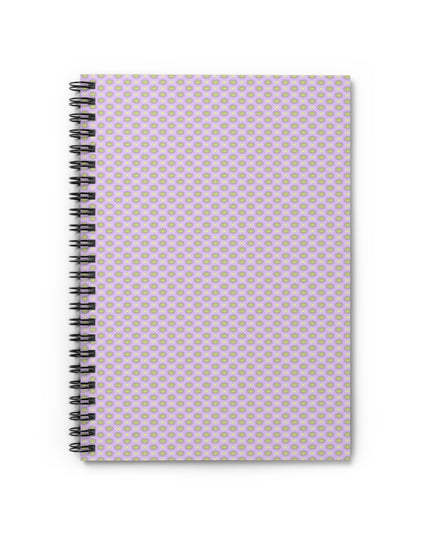 Magenta Star-crossed Bodies Spiral Notebook - Ruled Line, 6" x 8", 118 pages