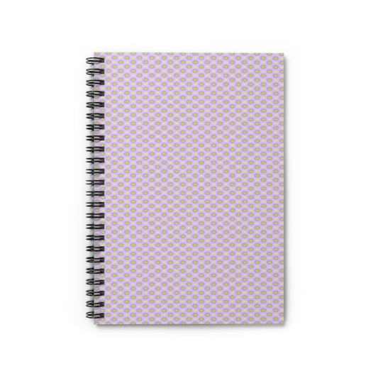 Magenta Star-crossed Bodies Spiral Notebook - Ruled Line, 6" x 8", 118 pages