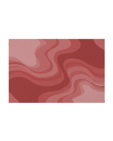 Power Red Wavey 48" x 72" Outdoor Rug