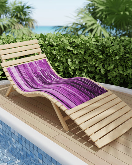 Striped Soft Lavender Pastel Beach Towel, 24" x 44"