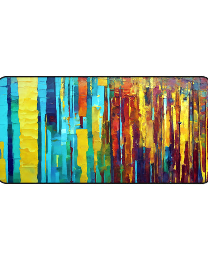 Striped Alpha 16" x 32" Desk Mat